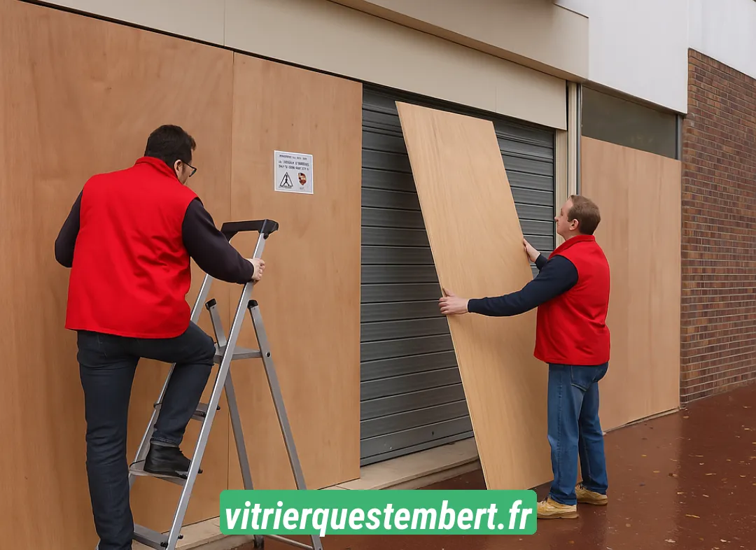Mise en sécurité fermeture provisoire Questembert