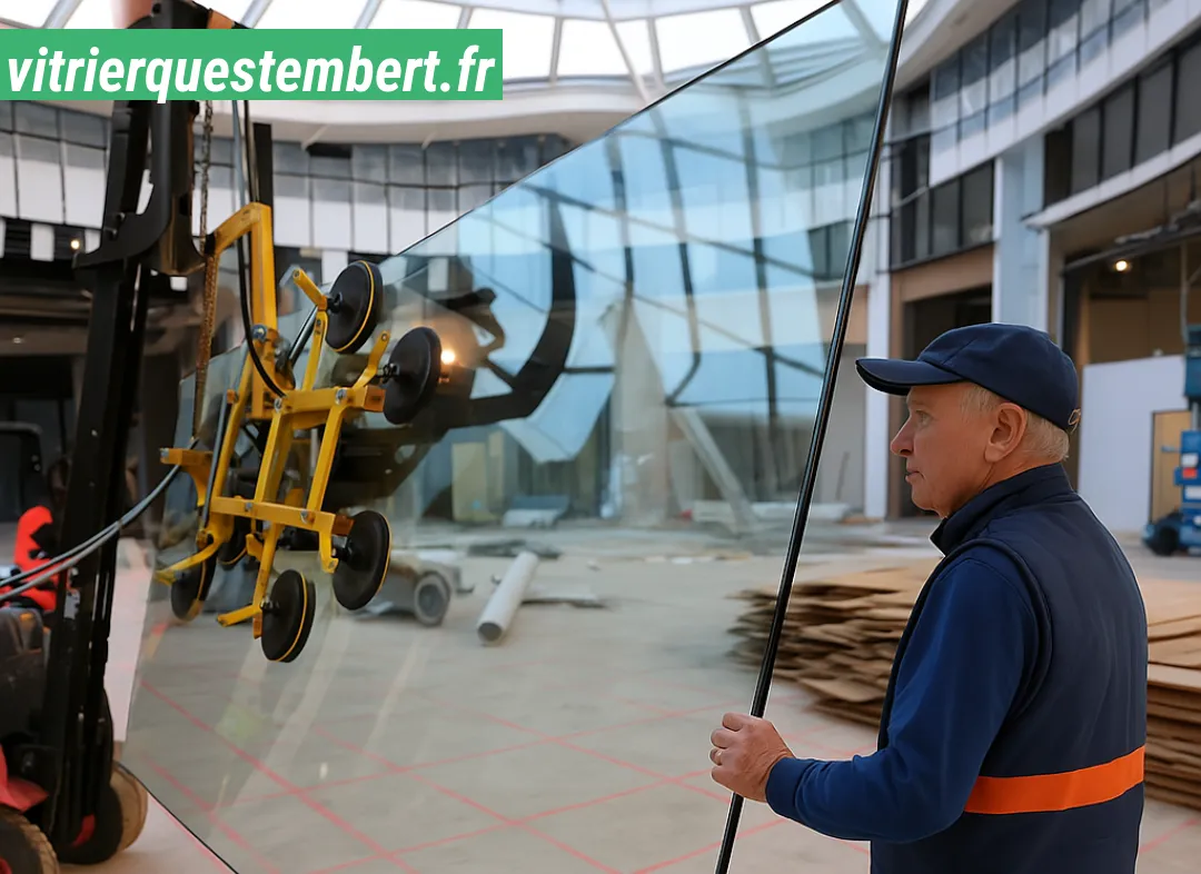 Remplacement de vitrine magasin Questembert